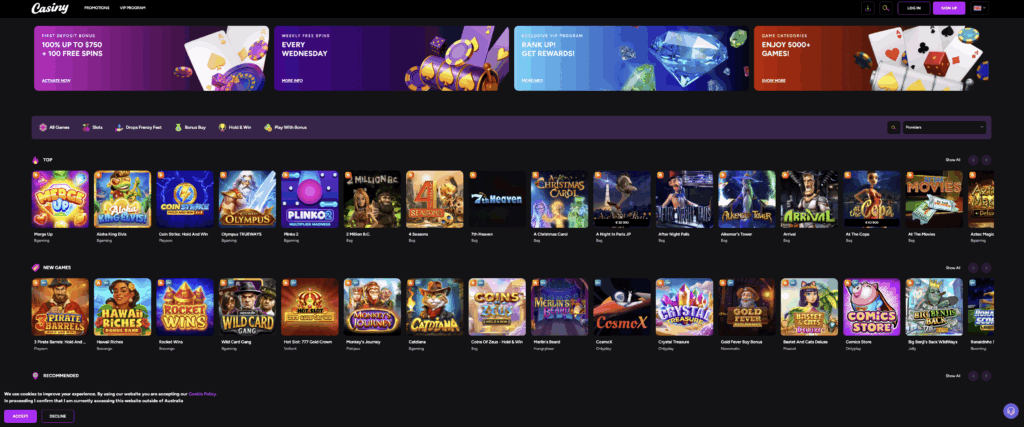 Explore the Exciting World of Casiny Casino No Deposit Bonus 6 Explore the Exciting World of Casiny Casino No Deposit Bonus 6